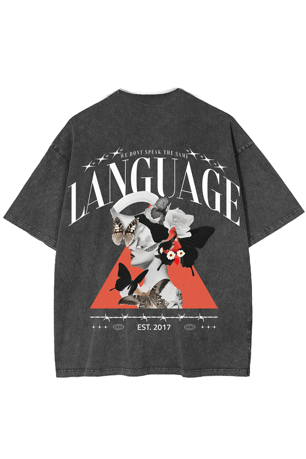 Language Est. 2017 Tee - Vintage Grey