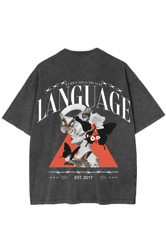 Language Est. 2017 Tee - Vintage Grey