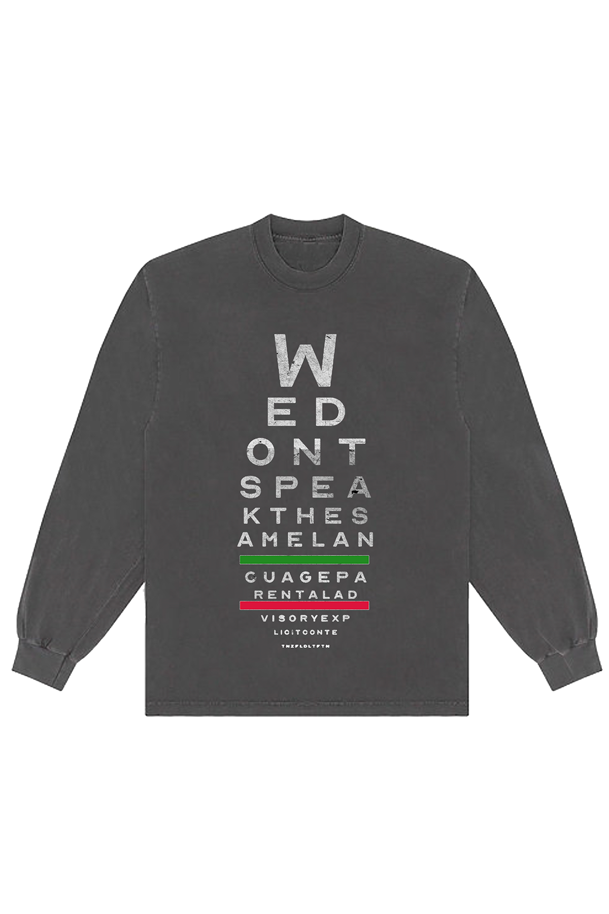 We Don't Speak L/S Tee - Black